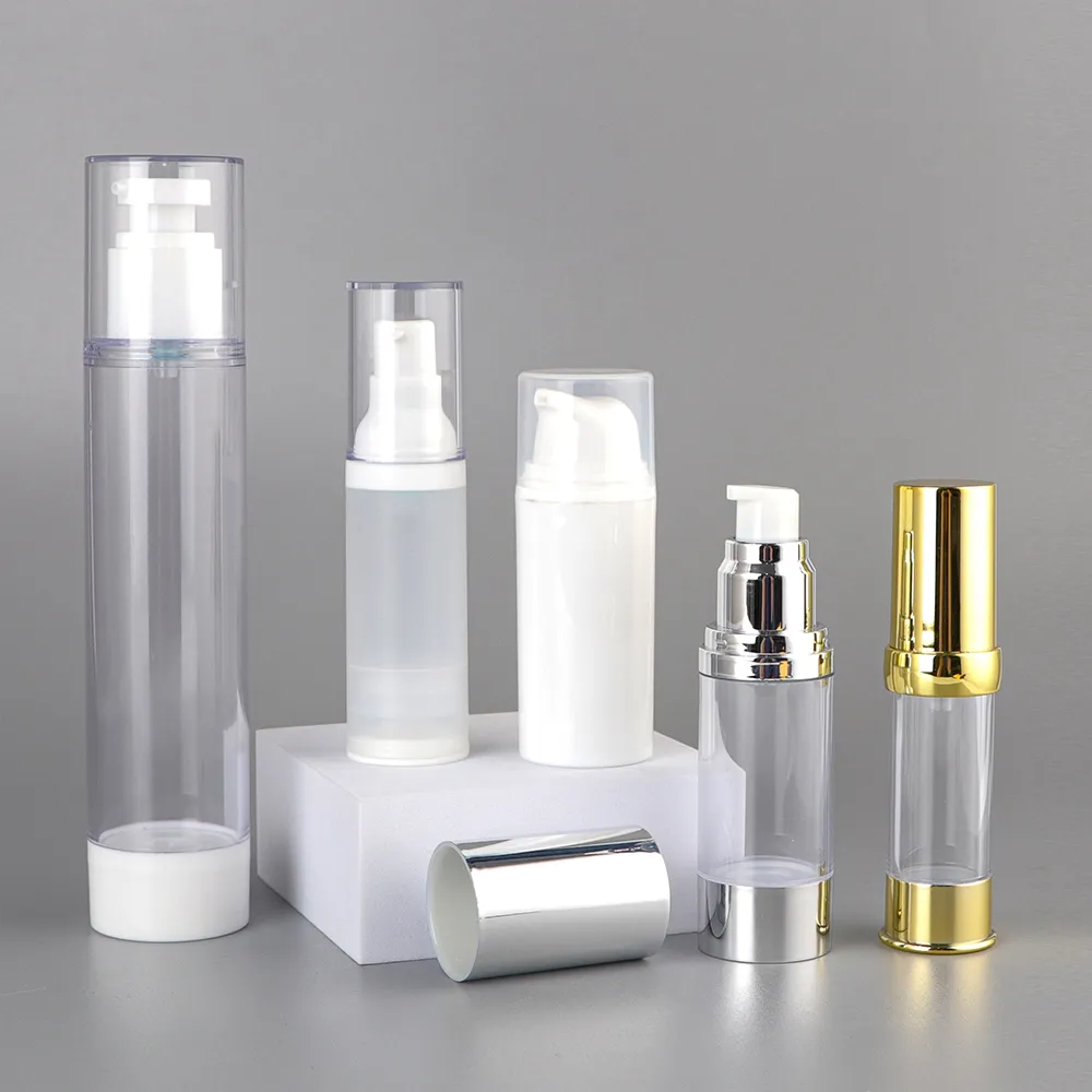 Airless bottles for cosmetics