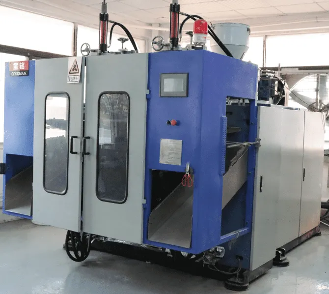 Extrusion blow moulding for empty bottles