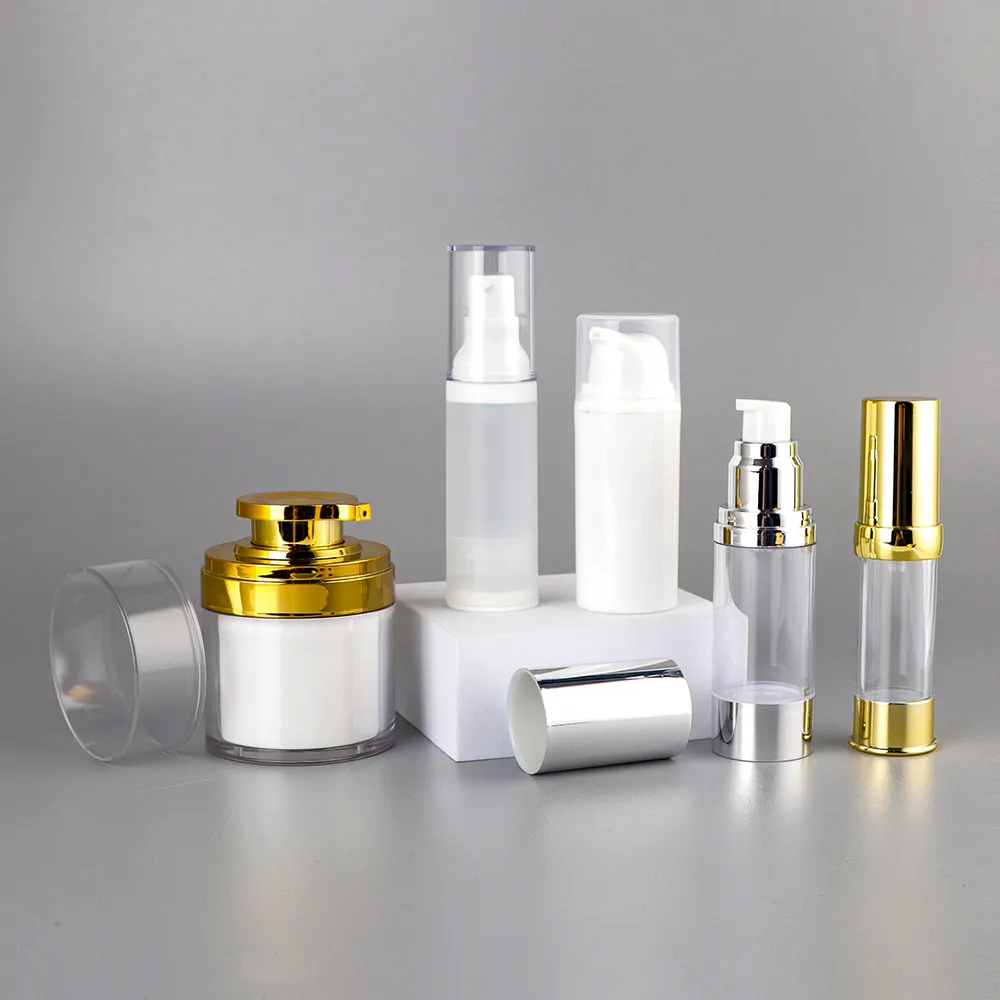 Airless bottles for cosmetics