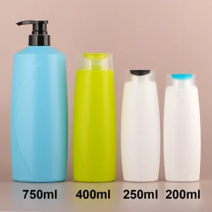 empty shampoo bottles