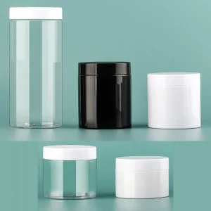 plastic jars with lids