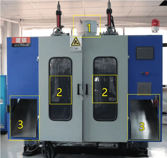 Extrusion blow moulding for empty bottles