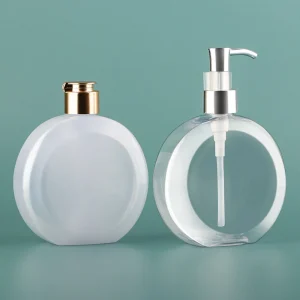 280ml PET Material Round Flat Bottle